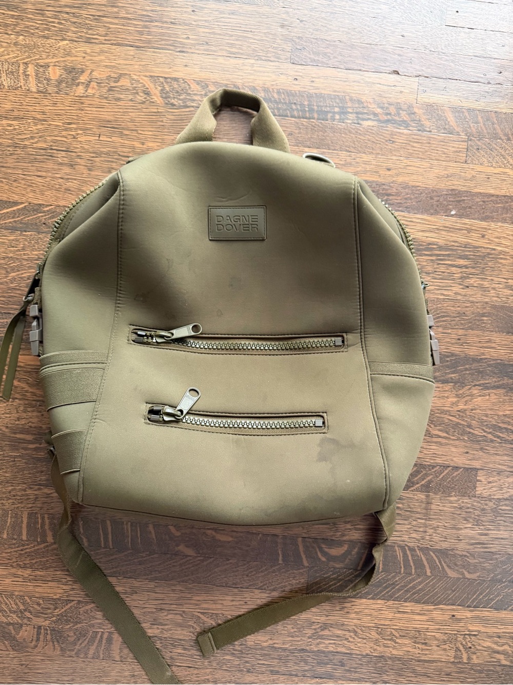 Dagne Dover Olive Neoprene Mini Backpack
